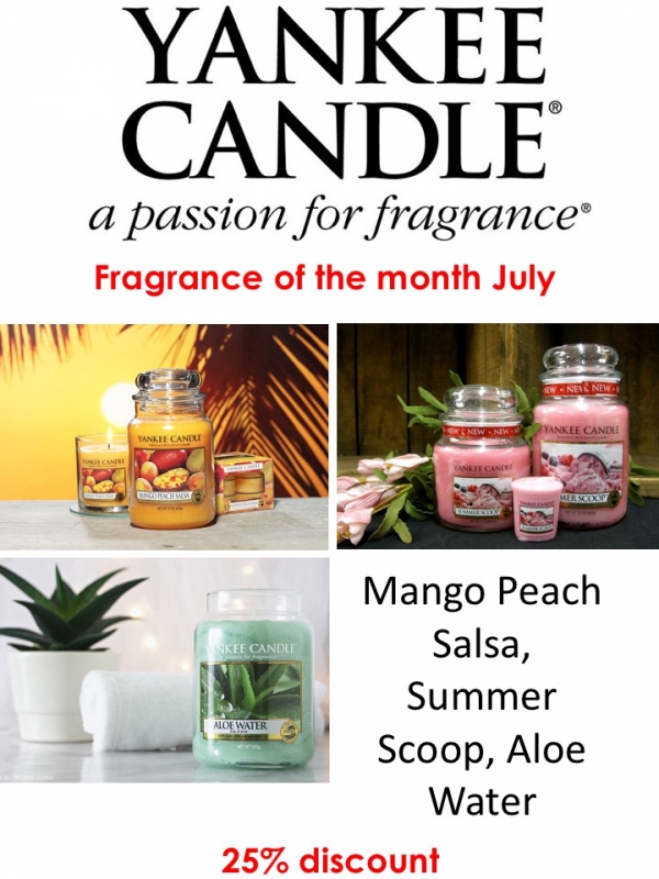 Yankee Candle Fragrance of the month July